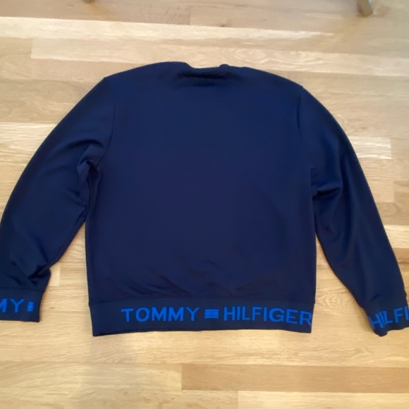 TOMMY HILFIGER Mens Andrew Crew Navy Sweatshirt / Size S - Picture 8 of 10